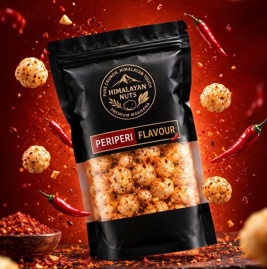 Periperi makhana pack with chillies